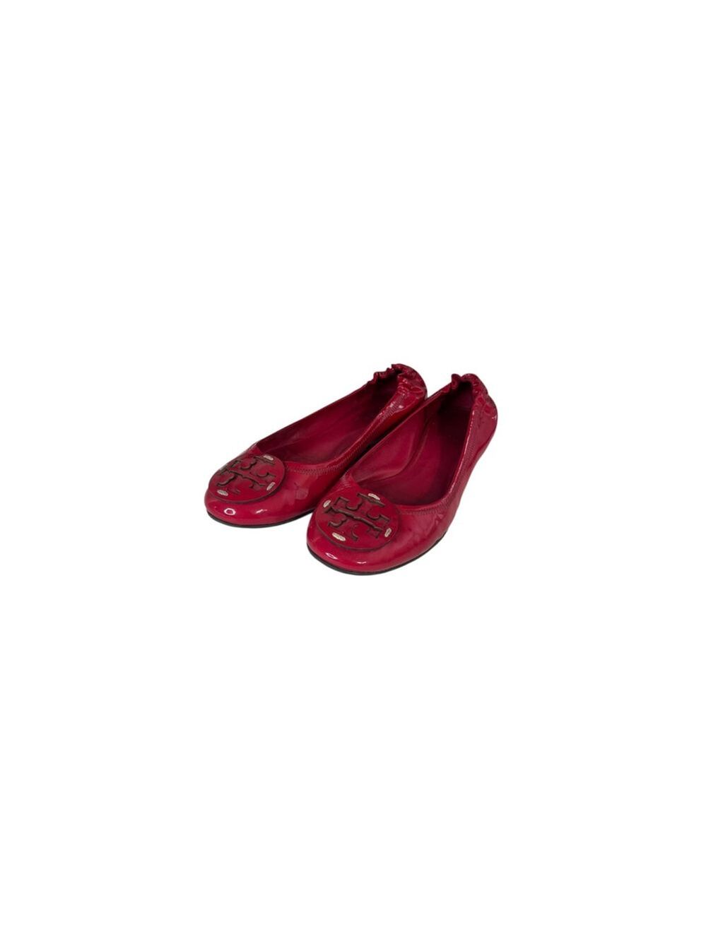 Women's Tory Burch Red Patent Leather Ballet Flats